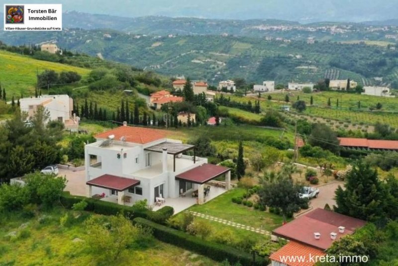 Athanatoi Kreta, Athanatoi, Luxusvilla Meer und Bergblick und Gästewohnung Haus kaufen